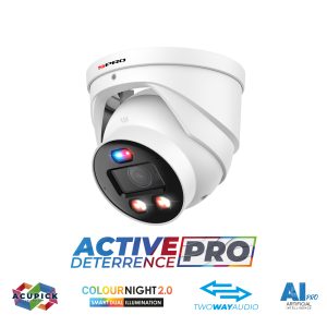 DHIPD60/28LRW/30-D-V5 6MP IP Turret ACTIVE DETERRENCE PRO – Wit